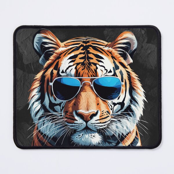 Item preview, Tiger About Town wearing sunglasses designed and sold by Glimmersmith.