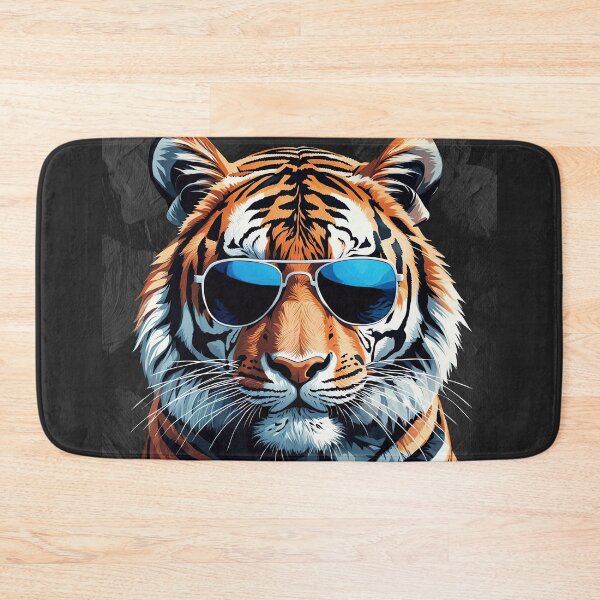 Item preview, Tiger About Town wearing sunglasses designed and sold by Glimmersmith.
