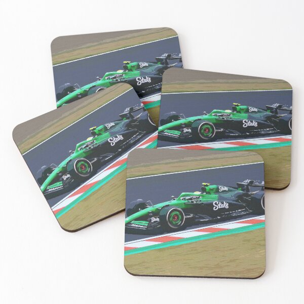 Item preview, Gabriel Bortoleto racing his 2025 F1 car at Suzuka during the Japanese Grand Prix watercolor designed and sold by Rodissimus1984.