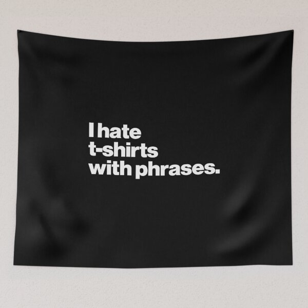 Item preview, I hate t-shirts with phrases designed and sold by ideograma.