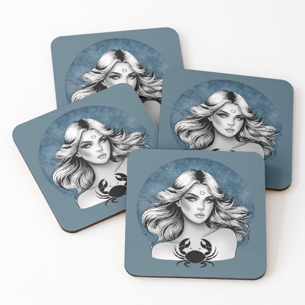 Item preview, Carina the Cancer - Stormy Blue designed and sold by MaryAura.