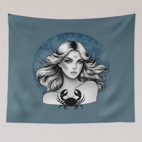Item preview, Carina the Cancer - Stormy Blue designed and sold by MaryAura.