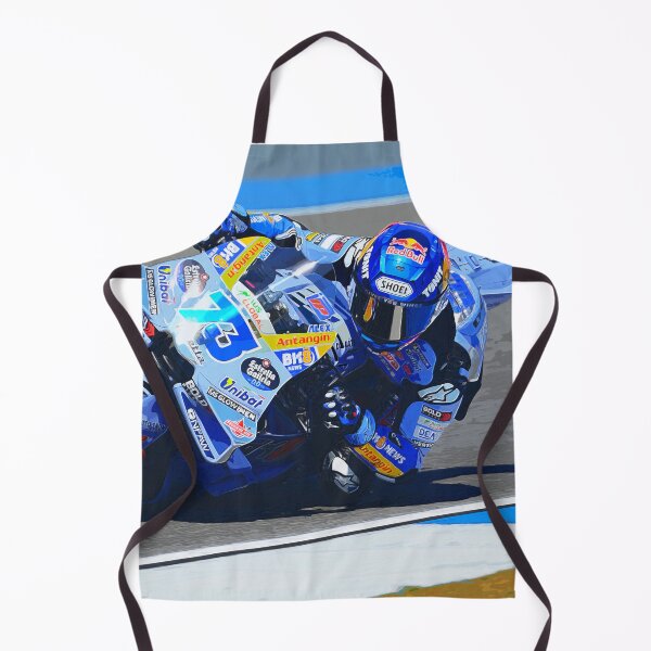Item preview, Alex Marquez racing his 2025 MotoGp Motorcycle during the Thailand Grand Prix watercolor designed and sold by Rodissimus1984.