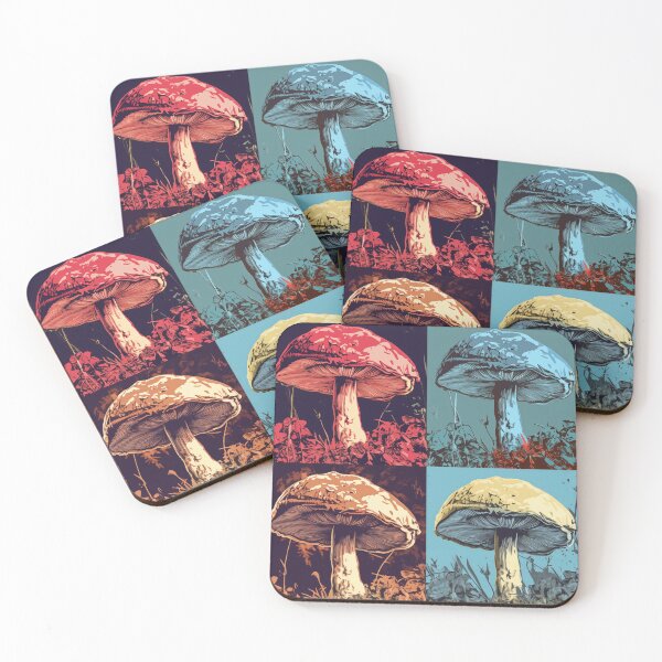 Item preview, Mushroom Popart designed and sold by RedHandedOD.