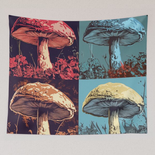 Item preview, Mushroom Popart designed and sold by RedHandedOD.