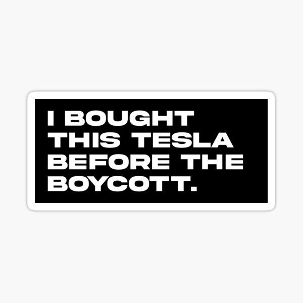 Item preview, Anti Elon Musk Tesla Stoßstange designed and sold by brkvdesign.