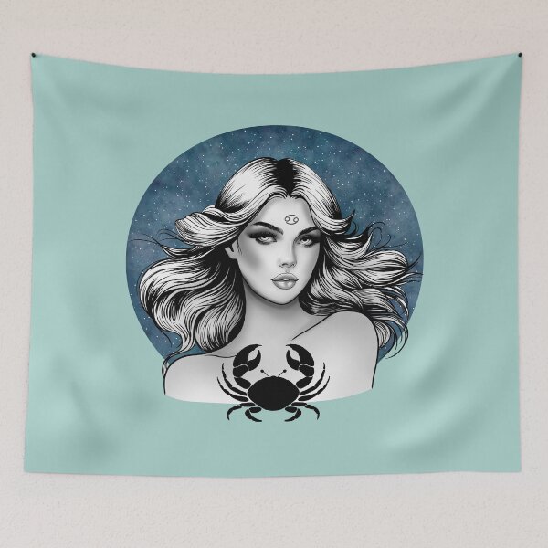 Item preview, Carina the Cancer - Soft Aqua designed and sold by MaryAura.