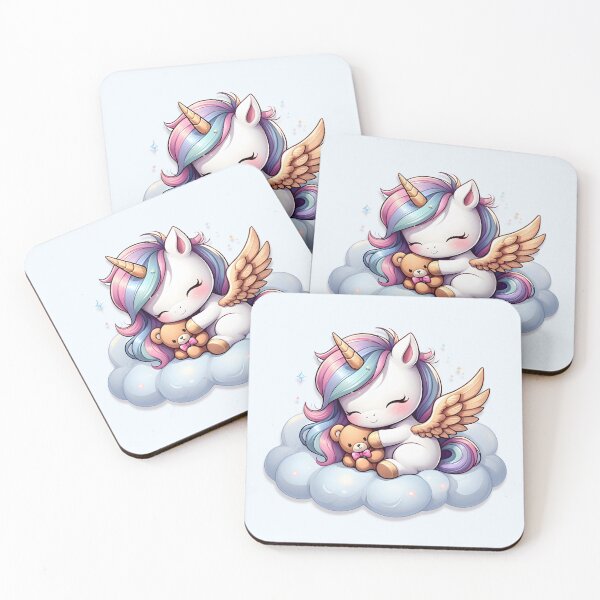 Item preview, Cute Winged Unicorn Sleeping on a Cloud designed and sold by EpicPuzzles.