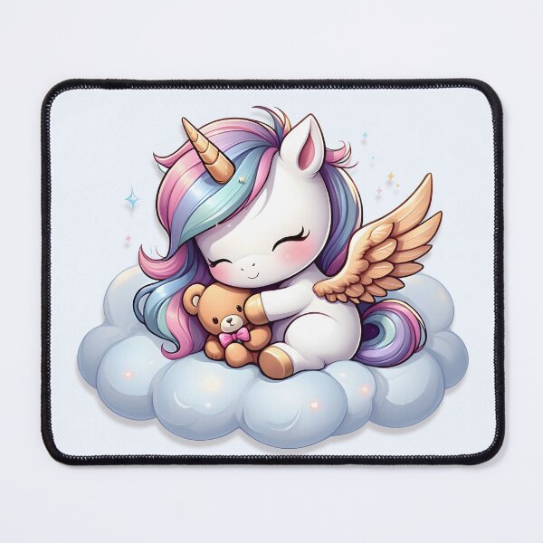 Item preview, Cute Winged Unicorn Sleeping on a Cloud designed and sold by EpicPuzzles.