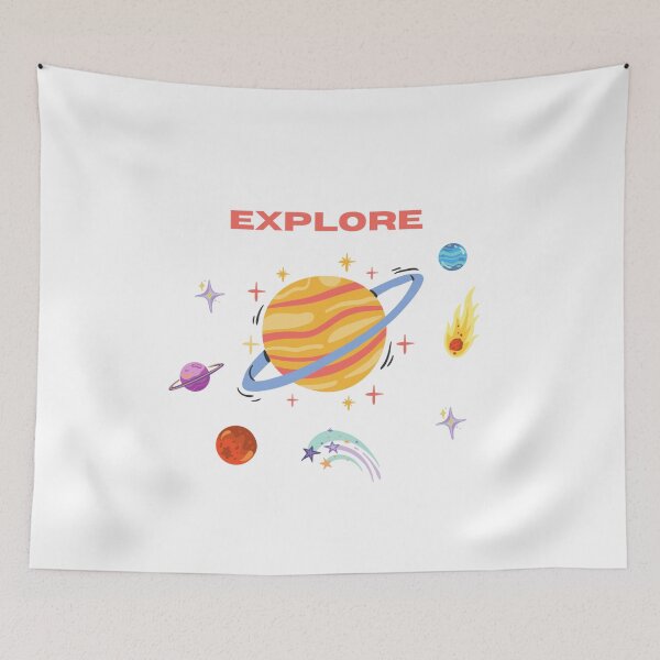 Item preview, Explore the Universe – Colorful Space Illustration designed and sold by DigiGroove.