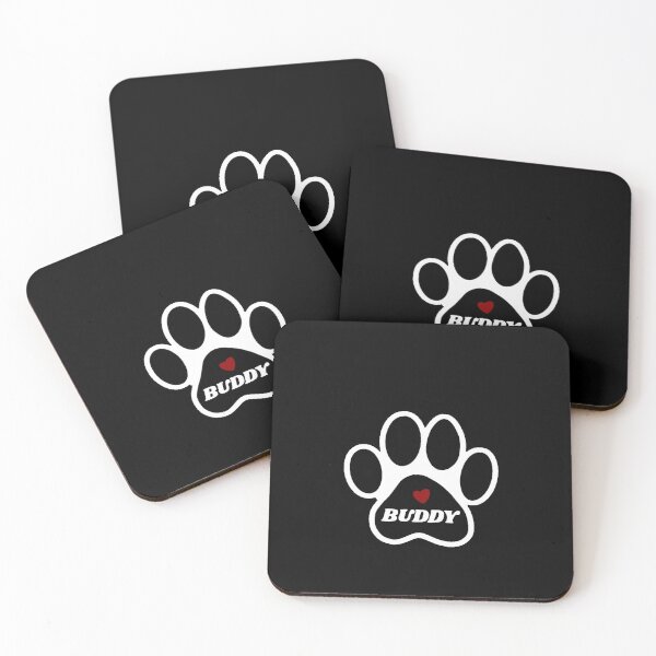 Item preview, Paw print with heart and name, Buddy designed and sold by Gamzeeart.