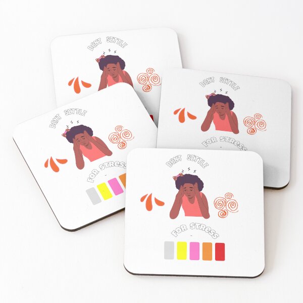 Item preview, Dont settle for stress, ,black woman stress level teardrops design designed and sold by Mietruedezire.