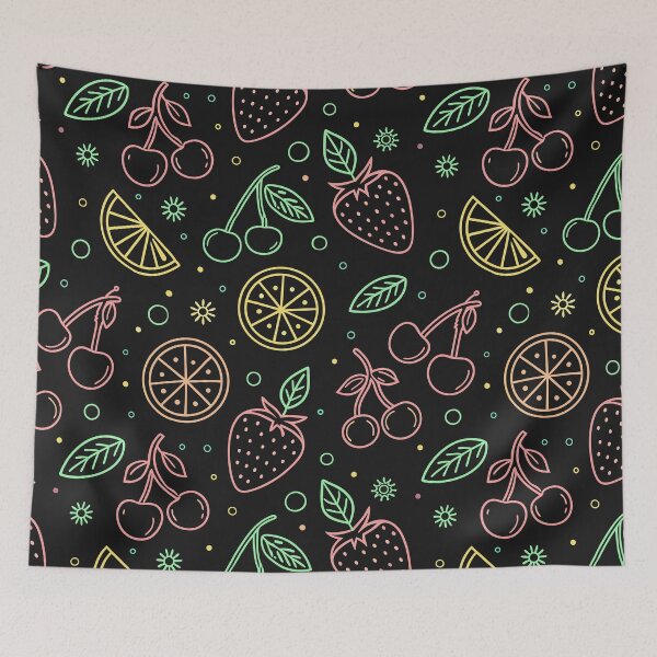 Item preview, Colorful Fruit and Leaf Pattern – Vibrant Botanical Design designed and sold by ThatBBStore.