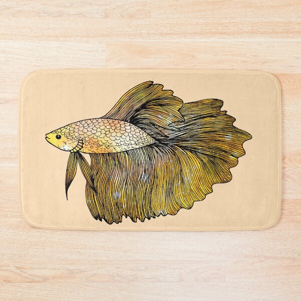 Item preview, Yellow Betta Fish designed and sold by Julie Erin Designs.