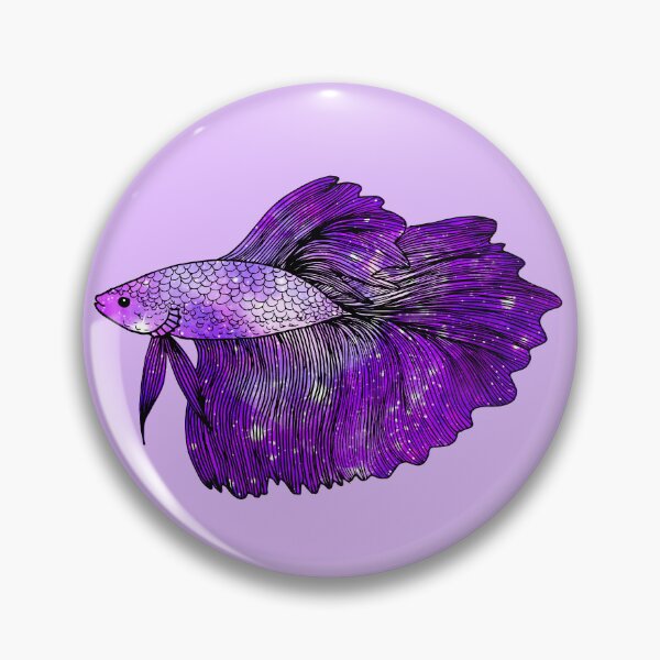 Item preview, Purple Betta Fish designed and sold by Julie Erin Designs.