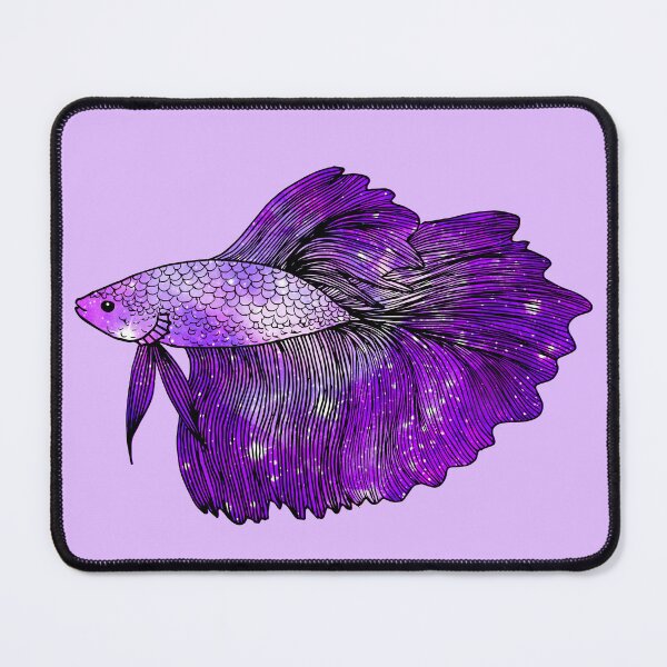 Item preview, Purple Betta Fish designed and sold by Julie Erin Designs.