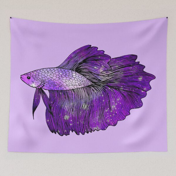 Item preview, Purple Betta Fish designed and sold by Julie Erin Designs.