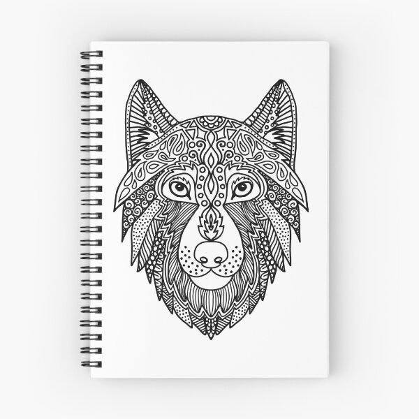 Item preview, cabeza de lobo zen designed and sold by Julie Erin Designs.