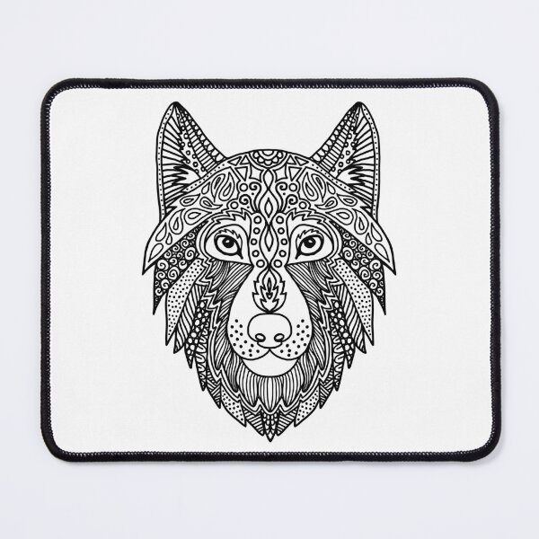 Item preview, Zen Wolf Head designed and sold by Julie Erin Designs.