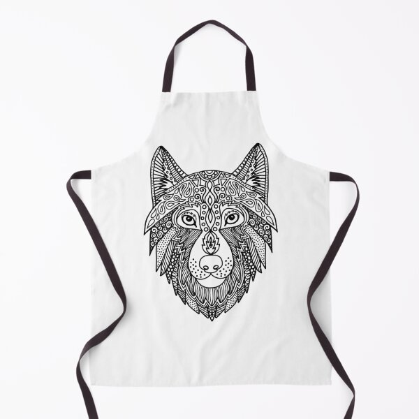 Item preview, Zen Wolf Head designed and sold by Julie Erin Designs.