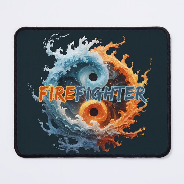 Item preview, Wildland Firefighter Yin Yang Fire and Water designed and sold by KateLeap.