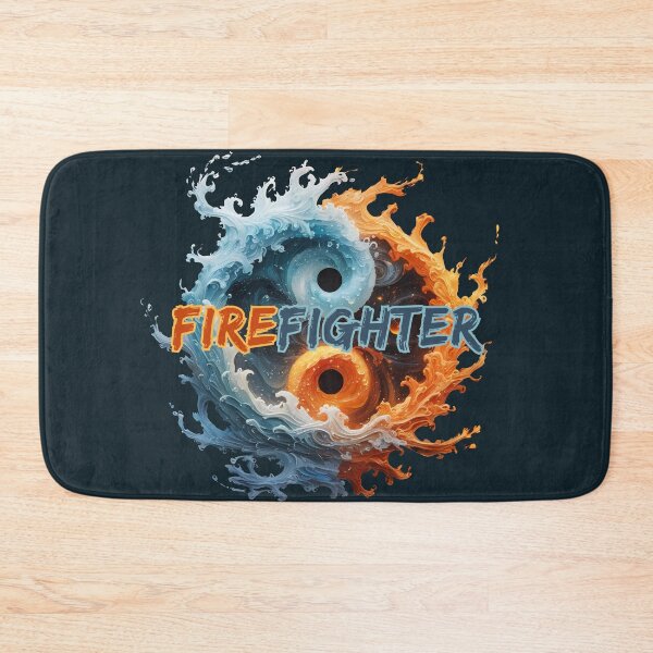 Item preview, Wildland Firefighter Yin Yang Fire and Water designed and sold by KateLeap.