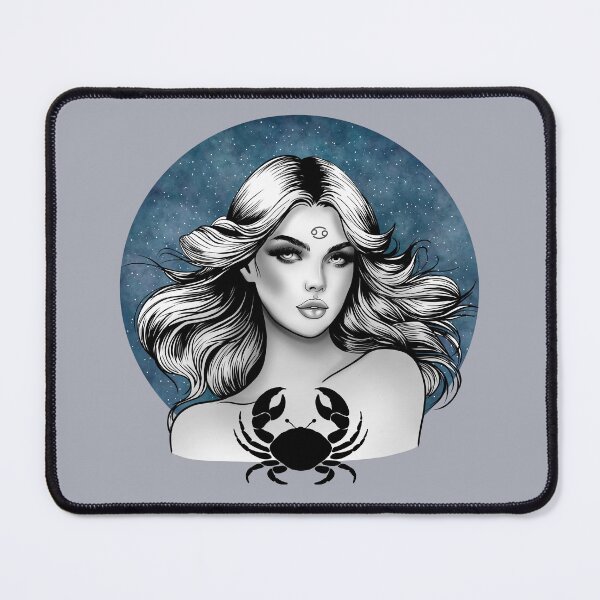 Item preview, Carina the Cancer - Moonlit Gray designed and sold by MaryAura.
