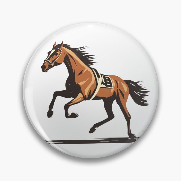Item preview, Ilustración de un caballo de carreras. Diseño de galope potente. designed and sold by VikArt7.