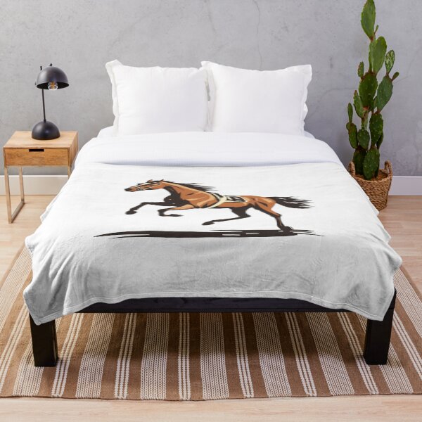 Artikelvorschau, Rennpferd-Illustration. Mächtiges Galopp-Design entworfen und verkauft von VikArt7.