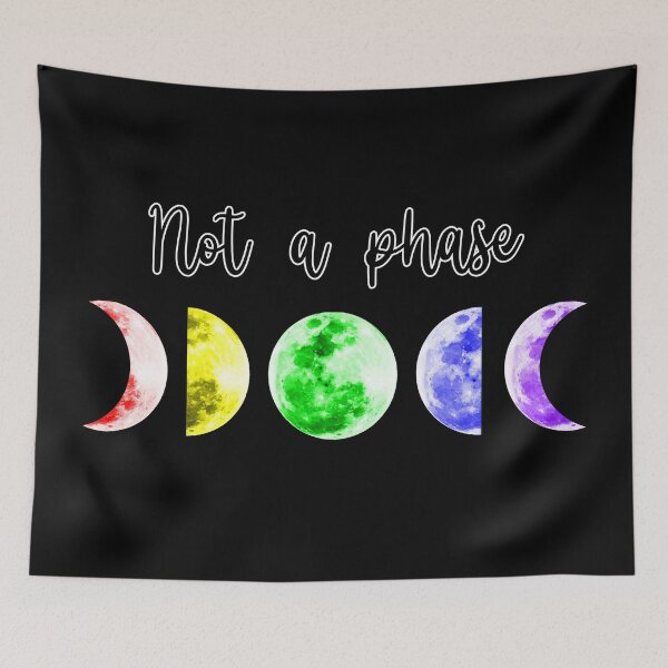 Item preview, Not a Phase Rainbow Moon Phases designed and sold by Julie Erin Designs.
