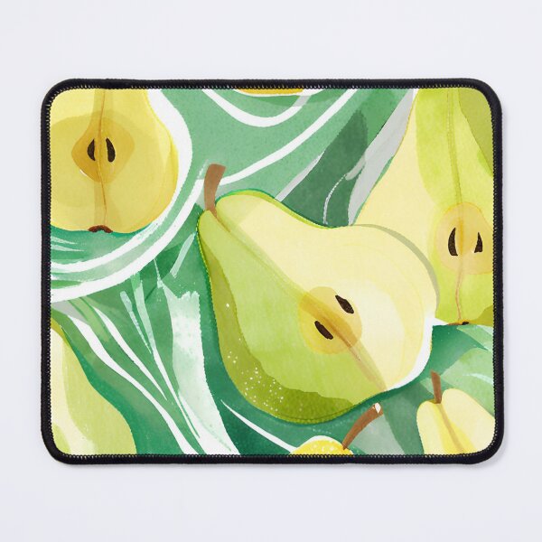 Item preview, Watercolor Fruit Pears Green Pattern designed and sold by SunfullyYours.