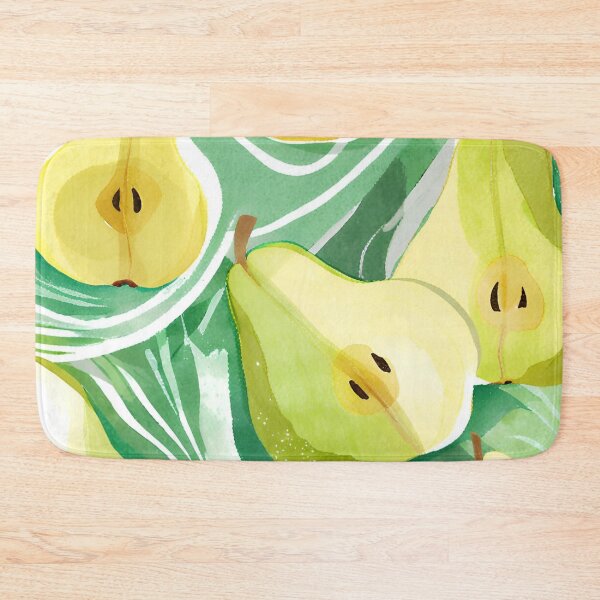 Item preview, Watercolor Fruit Pears Green Pattern designed and sold by SunfullyYours.