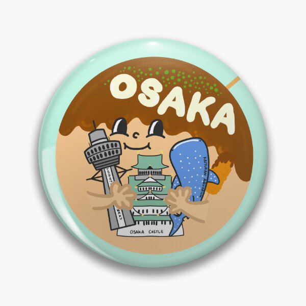 Item preview, OSAKA Love Japan Osaka Logo 2 Cute Funny Art Takoyaki Namba Souvenir T-Shirt Sticker designed and sold by Marinaaa010.