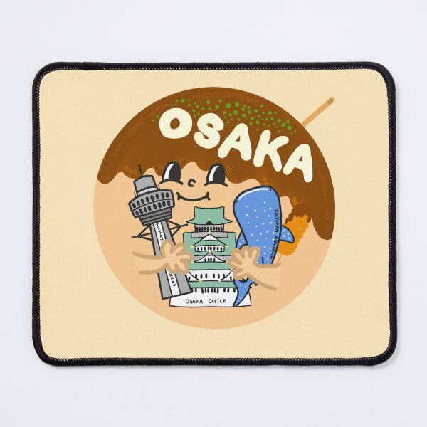 Item preview, OSAKA Love Japan Osaka Logo 2 Cute Funny Art Takoyaki Namba Souvenir T-Shirt Sticker designed and sold by Marinaaa010.