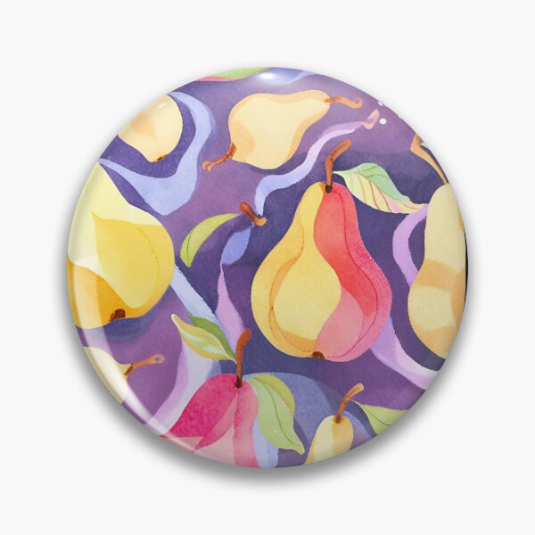 Item preview, Copy of Watercolor Fruit Pears Yellow Red Pattern designed and sold by SunfullyYours.