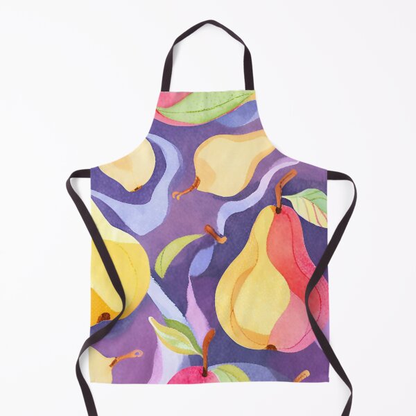 Item preview, Copy of Watercolor Fruit Pears Yellow Red Pattern designed and sold by SunfullyYours.