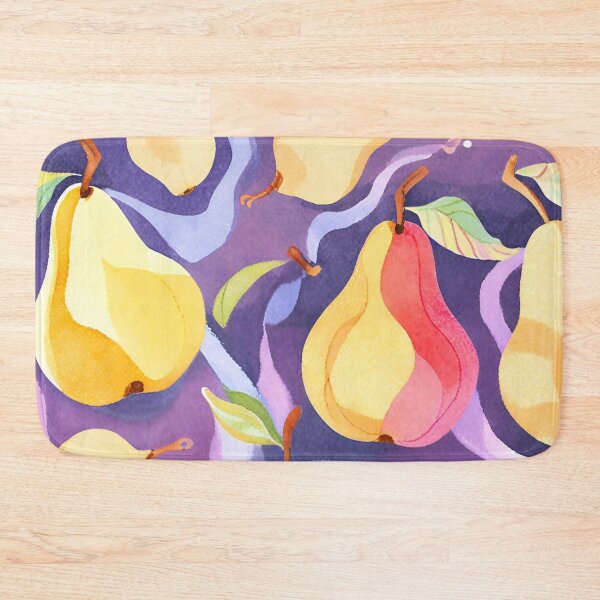 Item preview, Copy of Watercolor Fruit Pears Yellow Red Pattern designed and sold by SunfullyYours.