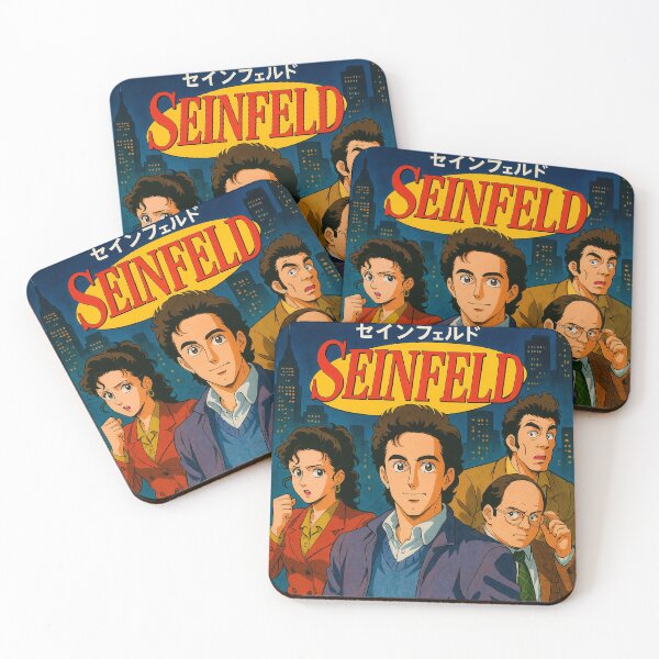 Item preview, Seinfeld 1980s japanese anime poster art designed and sold by QuirkBeasts.
