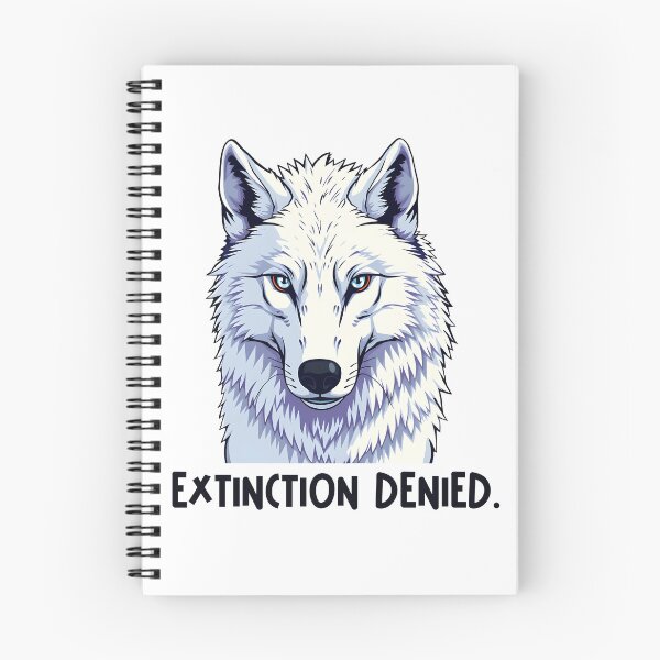 Item preview, Direwolf Extinction Denied - flat style cutout illustration designed and sold by EmeraldeaArt.