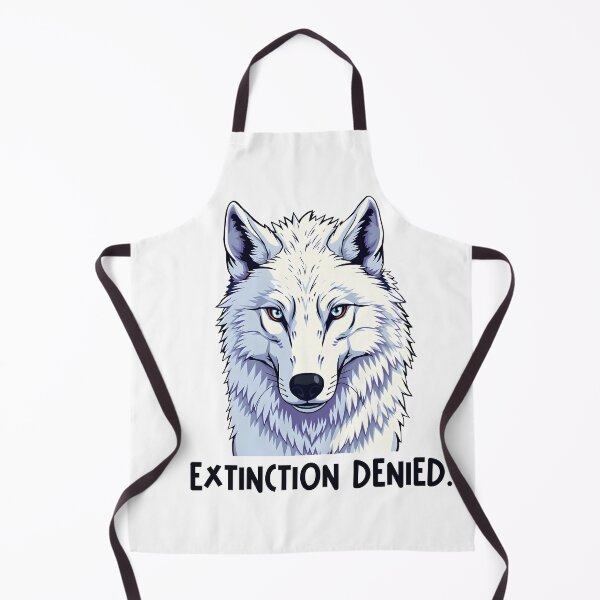 Item preview, Direwolf Extinction Denied - flat style cutout illustration designed and sold by EmeraldeaArt.