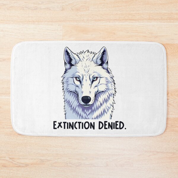Item preview, Direwolf Extinction Denied - flat style cutout illustration designed and sold by EmeraldeaArt.