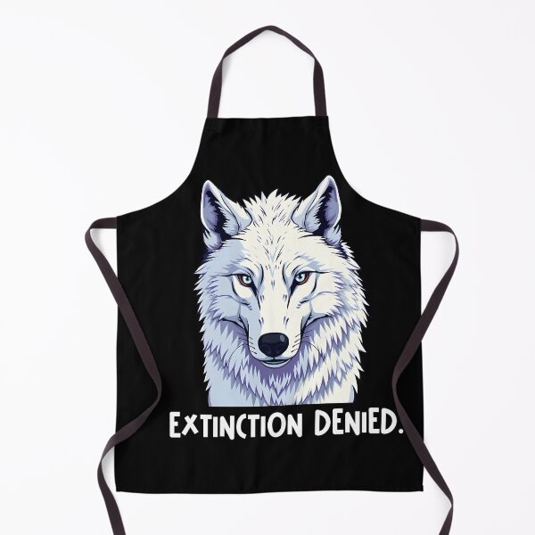Item preview, Direwolf Extinction Denied - white flat style cutout illustration designed and sold by EmeraldeaArt.