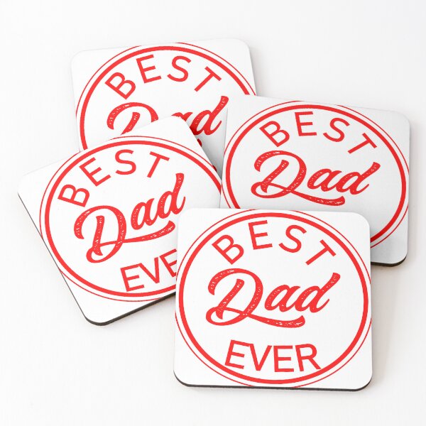 Item preview, QUALITY STAMP BEST DAD EVER - RED-Wht designed and sold by LuizSilva1983.
