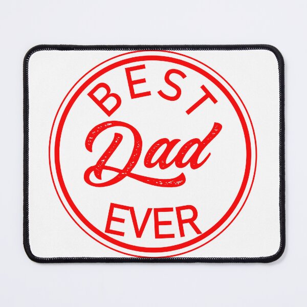 Item preview, QUALITY STAMP BEST DAD EVER - RED-Wht designed and sold by LuizSilva1983.