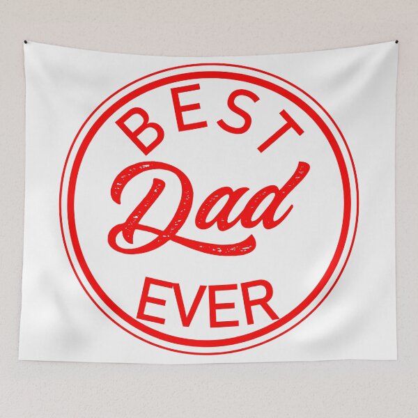 Item preview, QUALITY STAMP BEST DAD EVER - RED-Wht designed and sold by LuizSilva1983.
