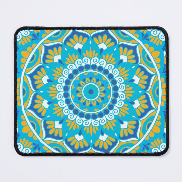 Item preview, Blue and Yellow Mandala designed and sold by Julie Erin Designs.