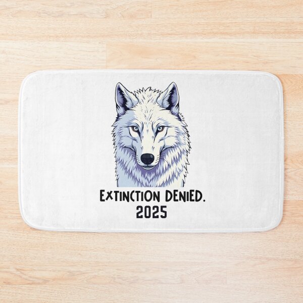 Item preview, Direwolf Extinction Denied 2025 - flat style cutout illustration designed and sold by EmeraldeaArt.