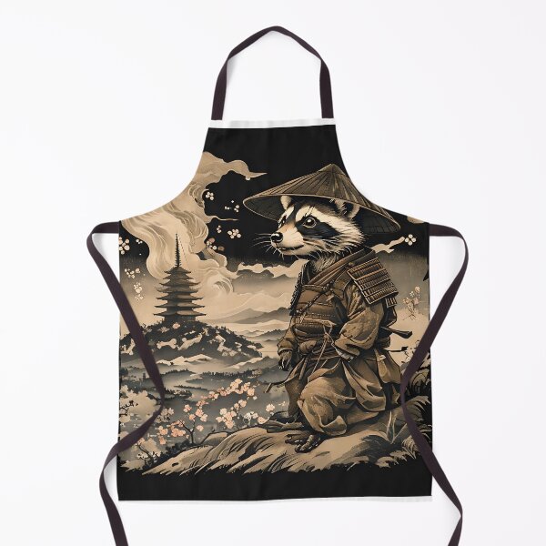 Item preview, Racoon Samurai Ukiyo-e Art. designed and sold by fenrirwulf68.
