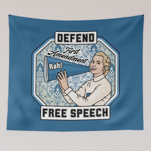 Item preview, Defend Free Speech designed and sold by Unhinged Heather.