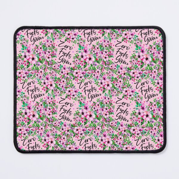 Item preview, Zero Fucks Given Pink designed and sold by KrisInStitches.